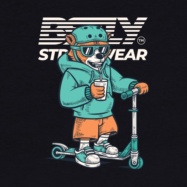 ScooterBear - Beastly Streetwear by Mr.Beastly